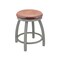 Holland Bar Stool Co 18" Swivel Vanity Stool, Nickel Finish, Med Maple Seat 80218ANMedMpl - alternate 1